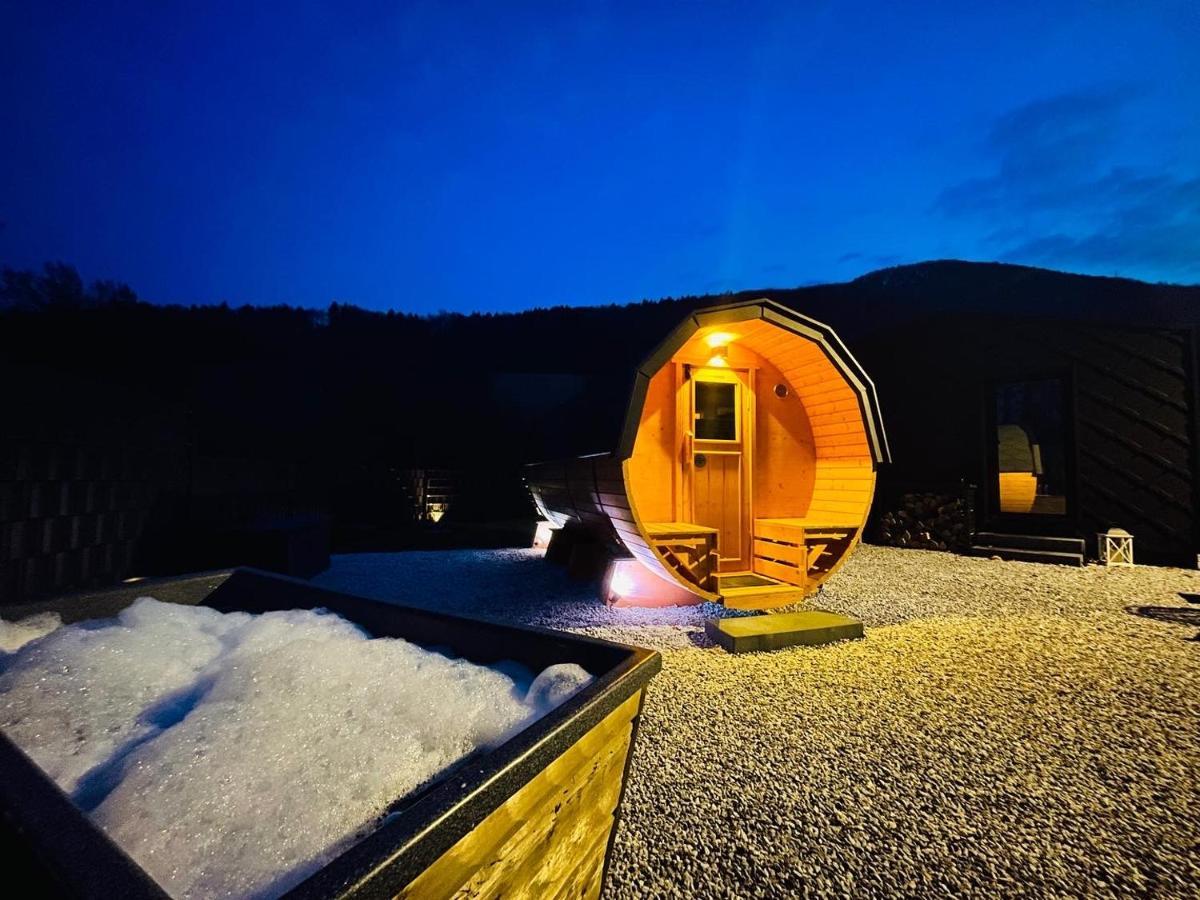 Voralpen Lodge - Ferienhaus Mit Gym, Sauna & Hot Tub Traisen Exteriér fotografie